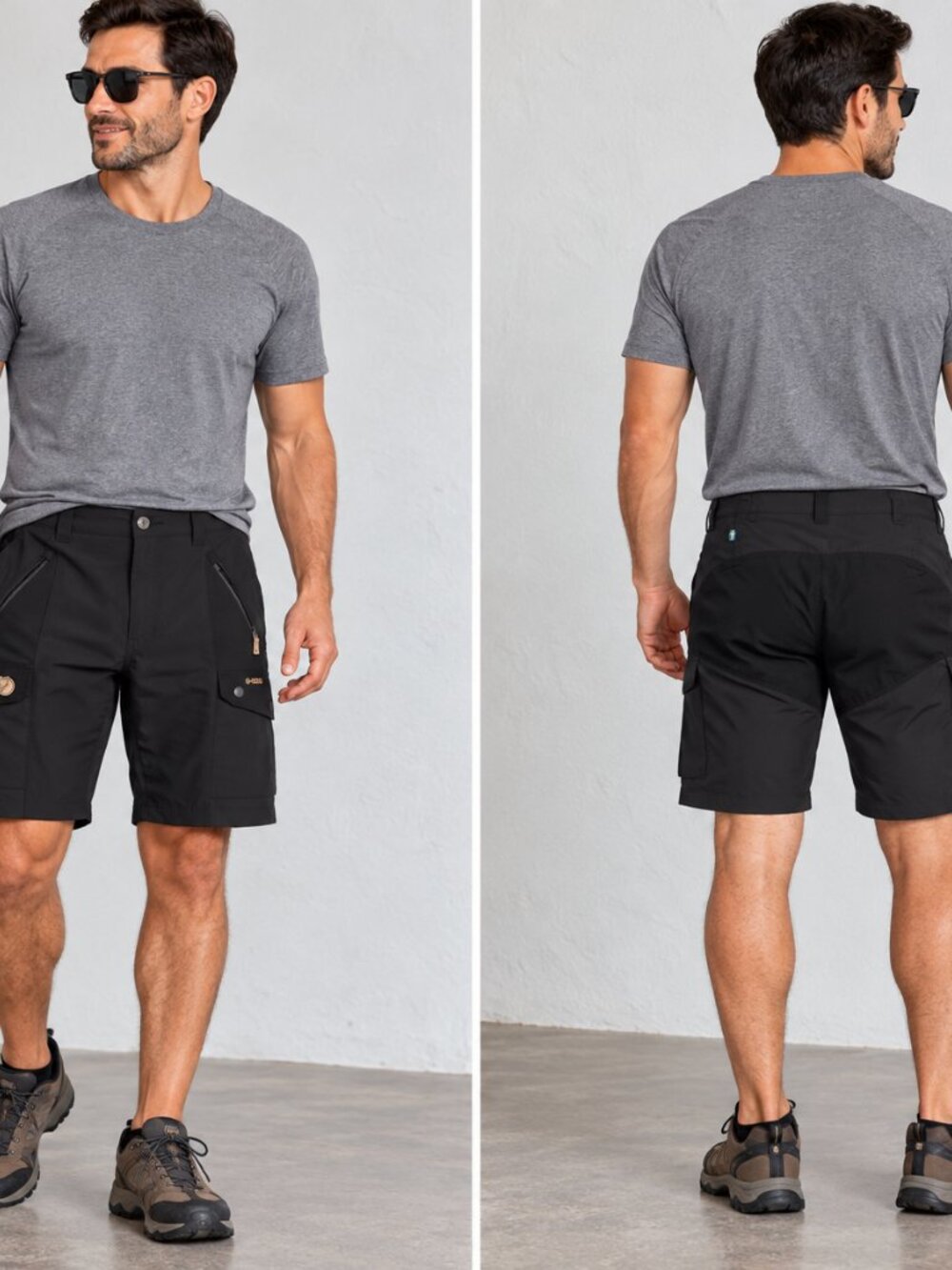Fjällräven G-1000 Men’s Black Hiking Cargo Shorts Size 50 / US 33-34 Outdoor
